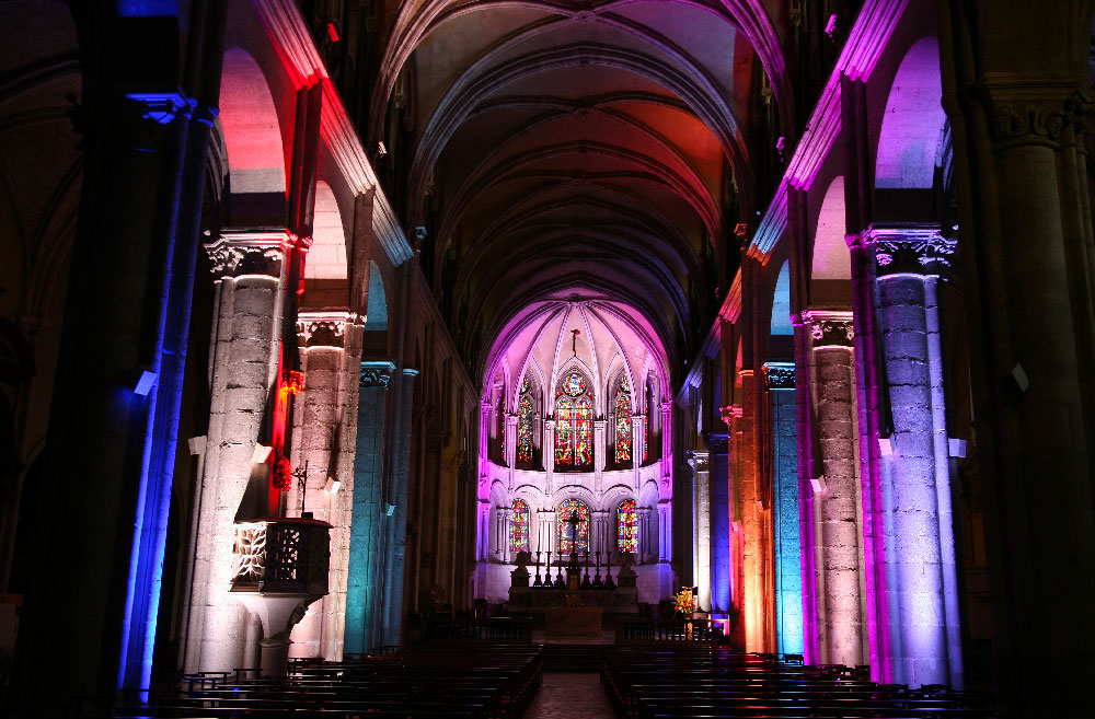 Ex Lumina Mapping at Synesthésie @ Nuit des Cathédrales 20162